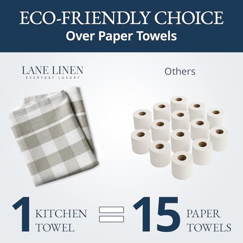 Cotton Kitchen Towels Set (18"x28" - 4 Pack / 08: Slate Grey)