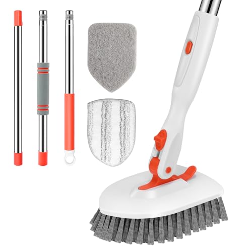 Tile Tub Scrubber Brush 3 (Orange / 2 Pads)