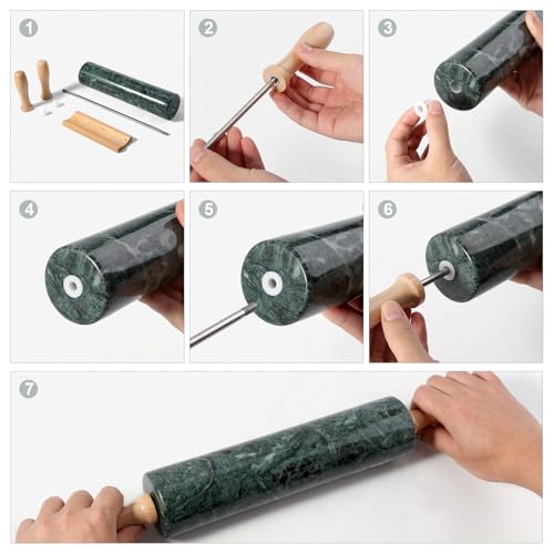 Indian Green Marble Rolling Pin (Indian Green)