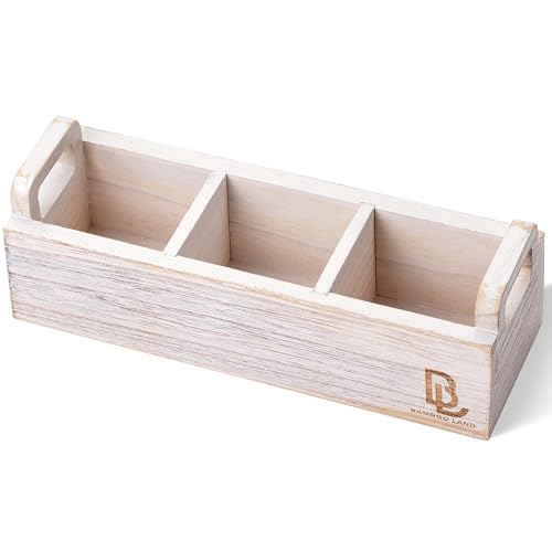Wooden Tea Bag Organizer (White)