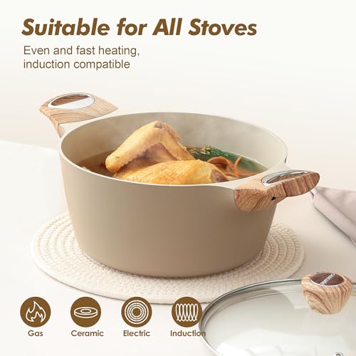 Ceramic Nonstick Pot (8.5 Quarts / Ceramic Taupe)