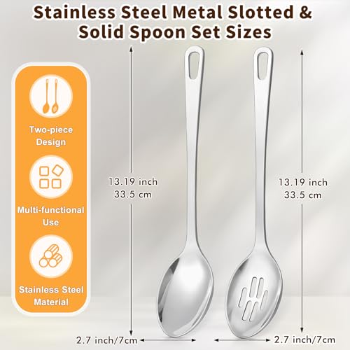 Stainless Steel Cooking Spoon (D. 1PC -Slotted Spoon)