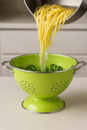 Calypso Basics by Reston Lloyd Powder Coated Enameled Colander (5 Quart / Turquoise)