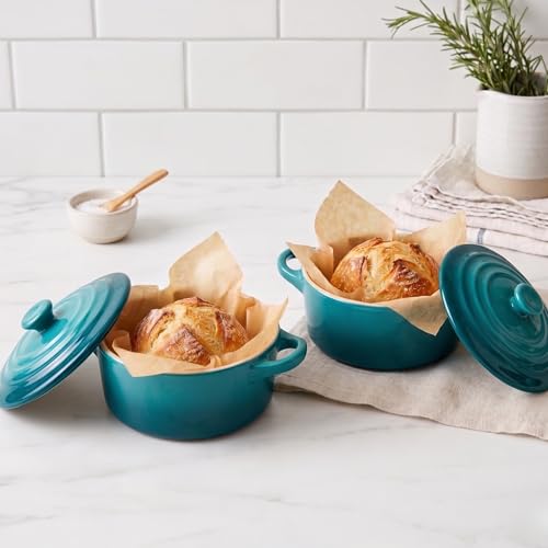 Mini Cocotte Lids (Aqua Ombre)