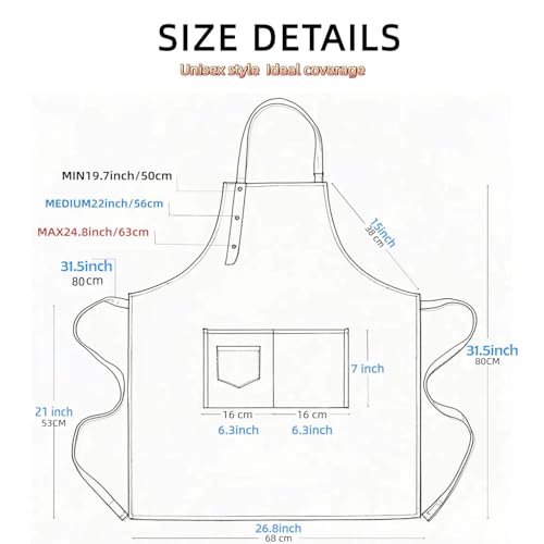 Aprons for Women Men (Green)