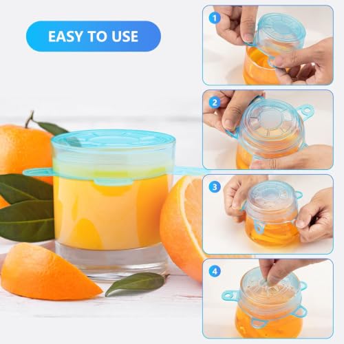 Small Silicone Stretch Lids (Small-12PCS)