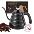 Gooseneck Kettle with Thermometer (Black)