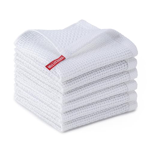 Kitchen Towels 6 (White / 12 x 12 - 6 Pack)
