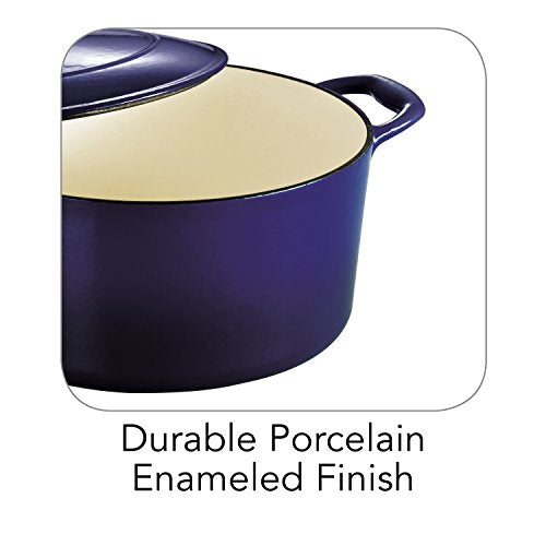 Bestow Enameled Cast Iron 5.5 (Dutch Oven (5.5-qt) / Blue)