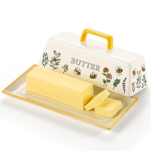 Ceramic Butter Dish with Lid (Meadow)