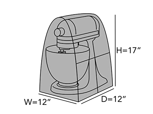 Mixer Cover Dust Protection (Slate Quilted Polyester / 12W x 12D x 17H)