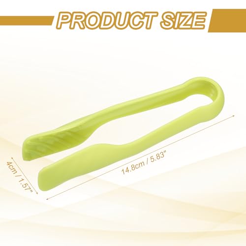 8 Pcs Toaster Tongs (6 Inch / Green)