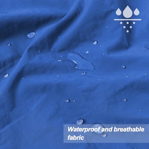 Waterproof Cobbler Apron with 4 Pockets Vest Smock Apron for Men Women Chef Waiter Work (Blue)