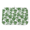 St Patricks Day Dish Drying Mat 18 x 24 inch Dark Green Clover Print Decorative Drying Mats Microfiber Absorbent Shamrock Dish Washable Draining Mat for Kitchen Counter Decor (24" x 18" / Dark Green Clover)