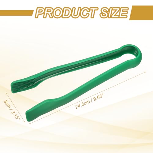 8 Pcs Toaster Tongs (10 Inch / Green)