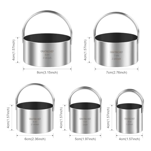 5 Pcs Stainless Steel Cookie Cutters Set