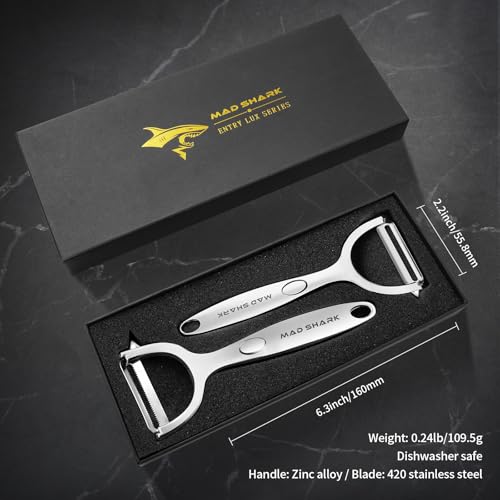 Potato Peeler 2 Pack (Bright Silver)
