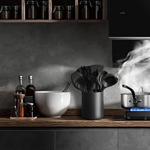 Black Kitchen Utensil Holder for Countertop (BLACK / 7.2)
