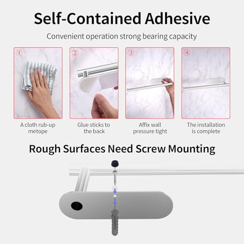 Pink Paper Towel Holder Self Adhesive Drilling for Kitchen Sliver (Sliver)
