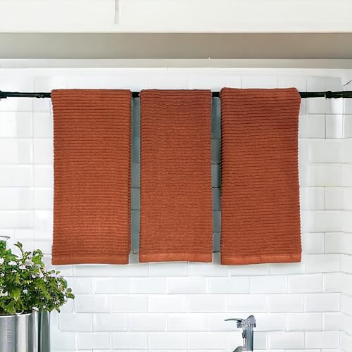 Cinnamon Maroon Rust Kitchen Dish Towels (Cinnamon Stick)
