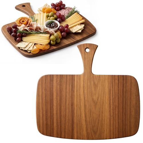 1 Pcs Cutting Boards with Handle (12"L x 11"W / Acacia)