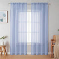Denim Sheer Curtains 84 Inches Long (Denim / 42"W x 84"L (Pack of 2))