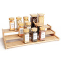 Spice Rack Organizer for Cabinet (Bamboo / L)