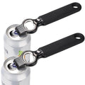 2-in-1 Soda Can Tab & Beer Bottle Opener, Black, 2-Pack (Black)
