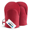 Silicone Mini Oven Mitts (Red / 10")