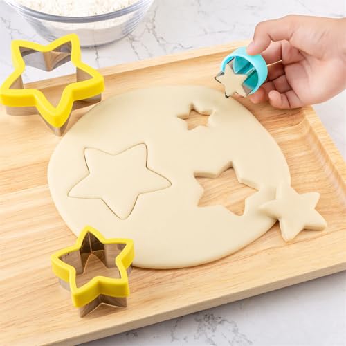 Star Cookie Cutters 5 Pcs (B-Yellow 5pcs)