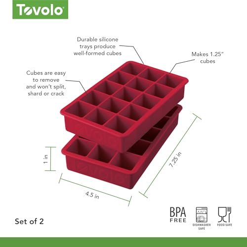 Trays Ice Cube Cayenne Set Of 2 (Charcoal / 1 Count)