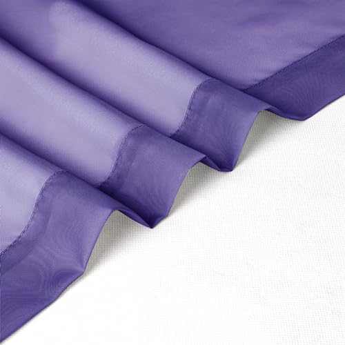 Purple Sheer Curtains 72 Inch Length 2 Panels (Purple / 42"W x 72"L (Pack of 2))