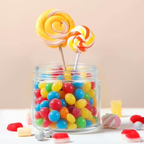 2oz Jars with Lids (Clear-White Lid)