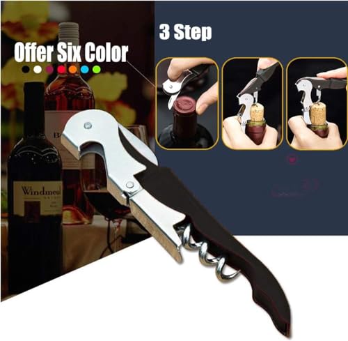 Professional Waiter Corkscrew Wine Openers Set (Black 50 Packs)
