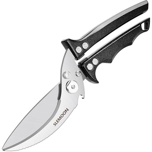 Heavy Duty Kitchen Shears for Food (Black)