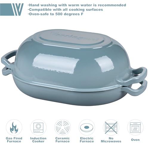 Enameled Cast Iron Sourdough Bread Oven (7 QT / Sea Salt)