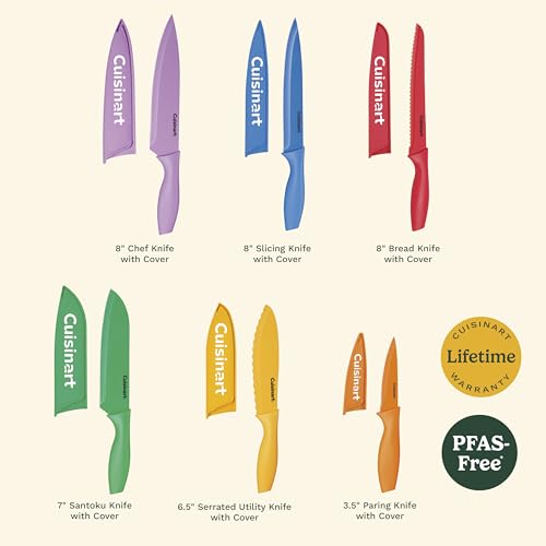 C55-01-12PCKS Collection 12-Piece Knife, Multicolor Advantage-Cutlery-Set, Multi-colored (8")