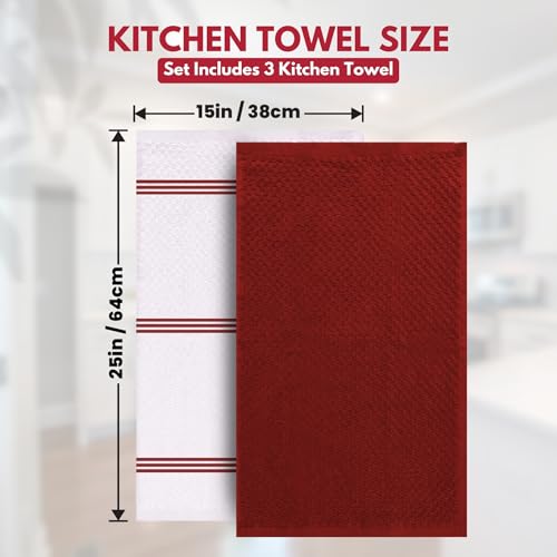 Kitchen Towels (Passionate Red / 15 x 25)