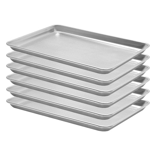 6 Pack Perforated Half Size 18" x 13" Baking Sheet Pan (6PACK Perforated Half Size 18"×13")