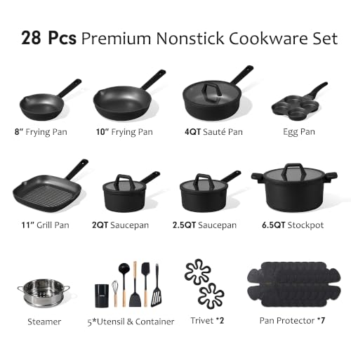 28pcs Pots and Pans Set