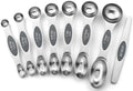 Stainless Steel Magnetic Measuring Spoons Set of 8 (Gray / 1-Pack)