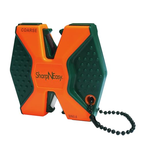2 Step Coarse and Fine Rods Knife Sharpener (Blaze Orange)