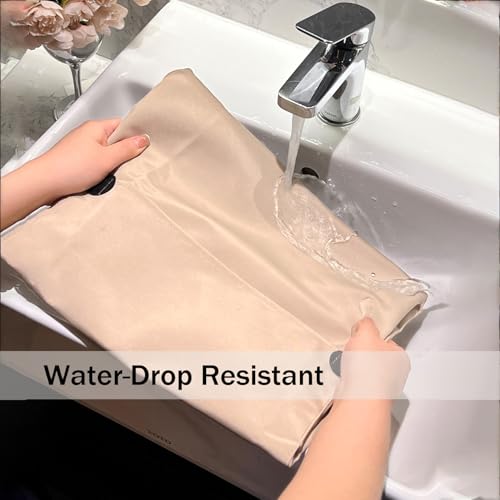 Kitchen Apron for Women Men with Pocket & Hand Towel (Brown)