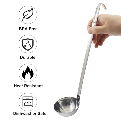 8 Oz Stainless Steel Ladle (8 oz)