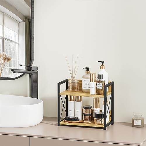 Countertop Shelf Organizer (Small / Bamboo)