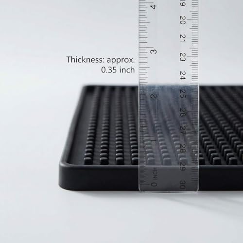 12"x6" Black Rubber Bar Mat