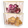 2 Set Pantry Organizers and Storage (Amber / 2pack)