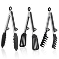 Kitchen Tongs (Black / 9 Inch)