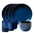 Stoneware Dinnerware Set (16 PIECE SET / Navy)