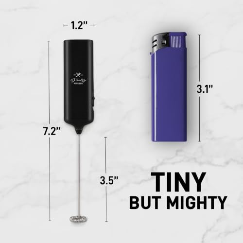 Mini & Mighty Milk Frother Wand (Zulay Black / Mini Frother)